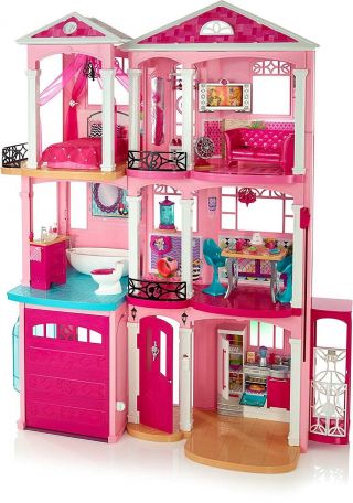 Mattel Barbie 3 Floor Dreamhouse Doll House Playset Pink Ffy84 - 9997
