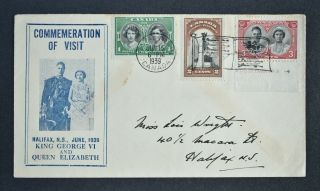 Canada,  Kgvi 1939 Royal Visit Stamps,  Rv1 Flag English Pm 