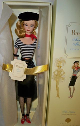 The Artist Barbie Fashion Model Silkstone From 2008 Mib Gold Label Ltd Ed 7000