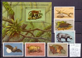Sao Tome And Principe 1981.  Stamp.  Yt 620/625,  B21.  €30.  00