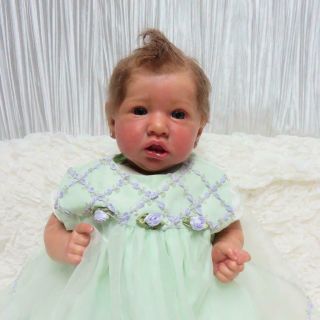 Gorgeous Lifelike Finished Reborn Saskia By Bonnie Brown Newborn Girl Baby Doll