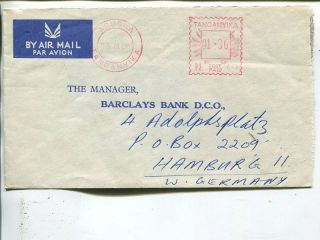 Tanganyika Meter Mark Airmail Cover To Germany 1966
