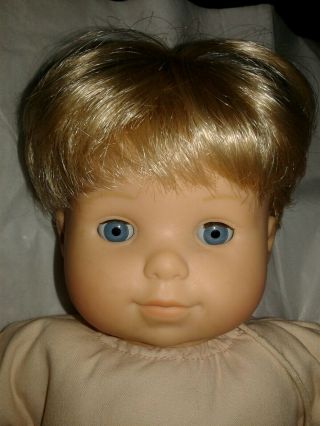 American Girl Bitty Baby Boy Doll Blonde Hair Blue Eyes 2