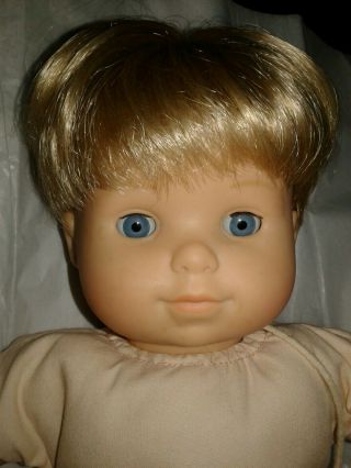 American Girl Bitty Baby Boy Doll Blonde Hair Blue Eyes 3