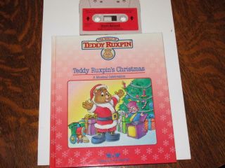 Teddy Ruxpin Christmas Book & Cassette Tape Worlds Of Wonder 1d3