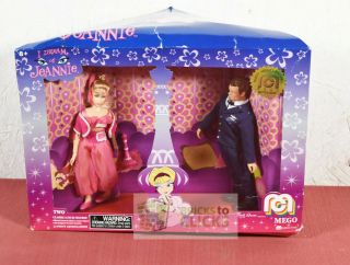 I Dream Of Jeannie Mego Classic 8 " Figures (package Distressed) 2018 Limited
