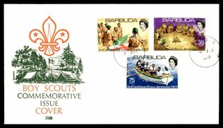 Mayfairstamps Barbuda Fdc 1969 Boy Scouts Combo First Day Cover Wwc_70861