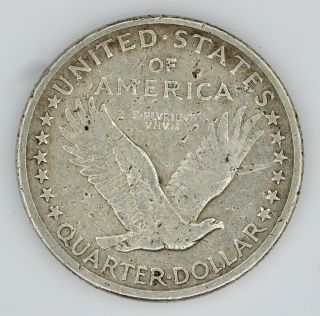 1917 - S Standing Liberty 25c Quarter Dollar Fine 2