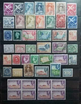 Curacao Stamp Lot Mh Mnh E3596