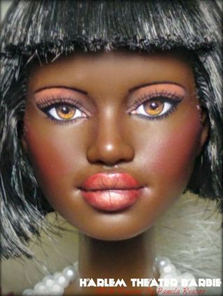 Ooak Harlem Theater Barbie Repaint Doll By Artist Pamela Reasor
