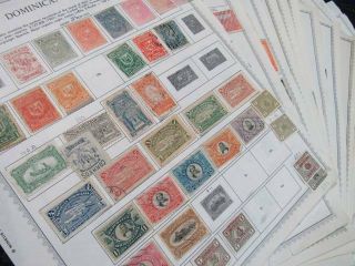 Noblespirit Dominican Republic Stamp Pages W Early Imperfs