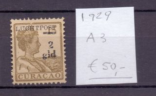 Curacao 1929.  Air Mail Stamp.  Yt A3.  €50.  00