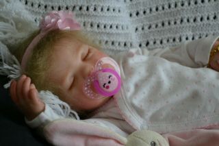 Cute Reborn Baby Girl Doll Isabella Was Rose By Donna Rubert Completed