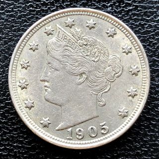 1905 Liberty Head Nickel 5c Xf 19950
