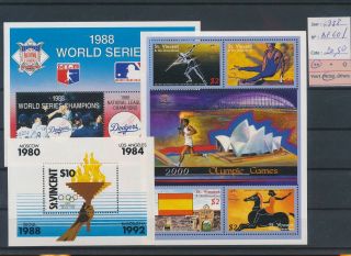 Ll18522 St Vincent 1988 Sports Olympics Sheets Mnh Cv 20,  5 Eur