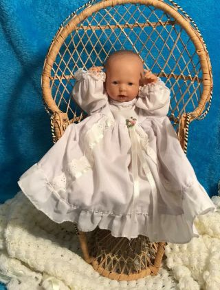Preemie Berenguer Anatomically Correct Baby Girl Jointed Preloved 9 " Bent Legs