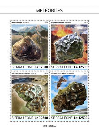 Sierra Leone 2019 Meteorites S201908