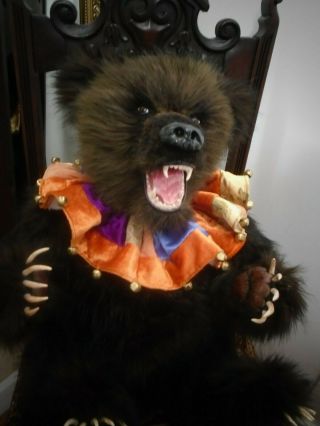 Magnificent 30 " Gothic Bear By " Babushka Bears " Perfect For Halloween