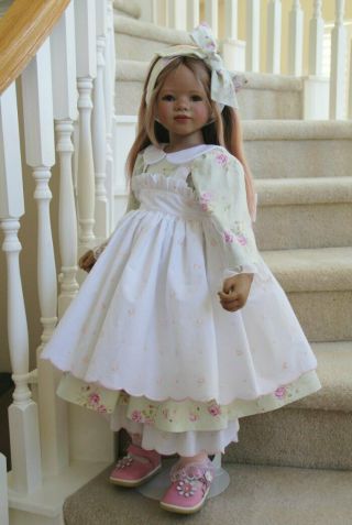 Ooak Dress Set For Himstedt Doll 34 " - 36 " Glorias Garden