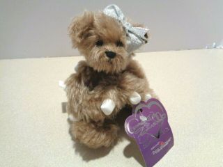 Annette Funicello Collectible Bear " Cocoa " W/ Marshmallows Mohair Teddy Bear/ Tag