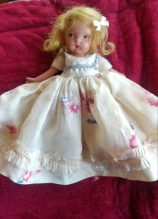 Vintage Storybook Doll,  Bisque,  Nancy Ann 5 "