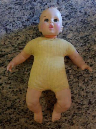 Vintage 1979 Gerber Baby Doll 17” Moving Eyes,  Atlanta Novelty No Clothes