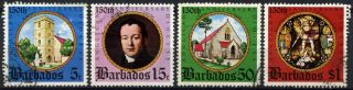 Barbados 1975 Sg 526 - 529 Anglican Diocese Set D98221