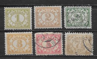Curacao,  Netherlands Antilles,  1915/33,  Set Of 6 Stamps,  Perf,  Vlh/used