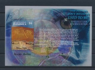 Ll11834 Dominica Nazca Lines Machu Picchu Good Sheet Mnh