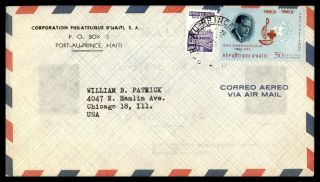 Mayfairstamps Haiti 1964 Port Au Prince To Chicago Airmail Cover Wwc58319