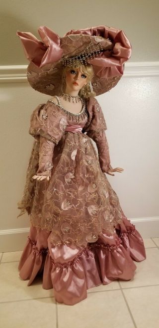 42” Rustie Porcelain Victorian Doll Rusty " Gorgeous "