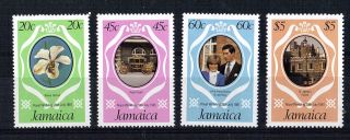Jamaica 1981 Royal Wedding Set Of All 4 Commemorative Stamps Mnh