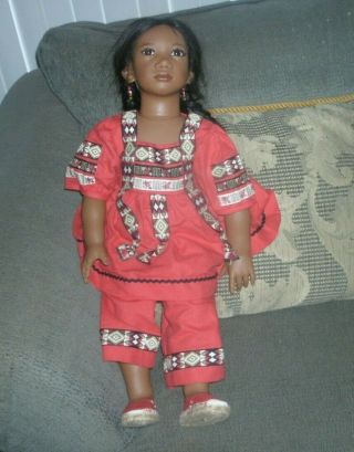 27” Annette Himstedt Doll “1997 Panchita ” Native American 