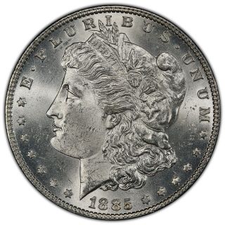 1885 P Morgan Dollar Pcgs Ms63