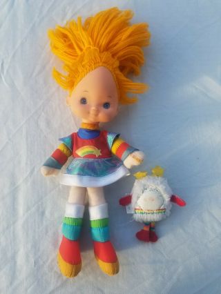 Vintage Rainbow Brite 11 " Doll With Twink Sprite 1983 Hallmark Mattel
