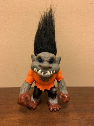 Vintage 1992 Hasbro Battle Trolls Wolf Man Monster Figure Season 3