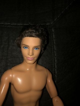 2009 Barbie Fashionistas Ryan Ken Doll Brunette Rooted Hair Articulated Jointed