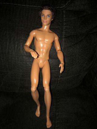 2009 Barbie Fashionistas Ryan Ken Doll Brunette Rooted Hair Articulated Jointed 3