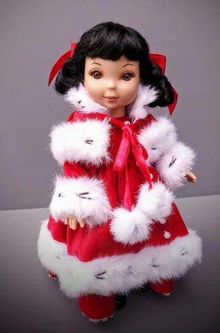 Htf Tonner Effanbee 10 " Filles Doll Holly Red Berry Babette W/box,  Shipper