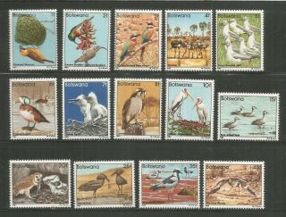 Botswana – 1982 – Birds – Scott 303 - 317 - 14 From Set - Mnh