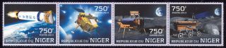 Niger - 2013 Strip Of 4 - Chinese Mission To The Moon 1326 Cv 13.  00 Lot 81