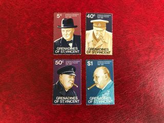 St Vincent Grenadines 1974 Mnh Churchill Prime Minister Cinque Ports Admiralty