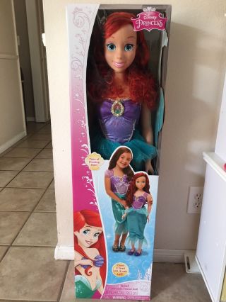 Disney Princess My Size Ariel Fairytale Friend Doll Over 3 Feet Tall
