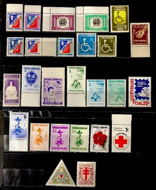 Dominican Republic Stamps All Different Back Of The Book Mnh