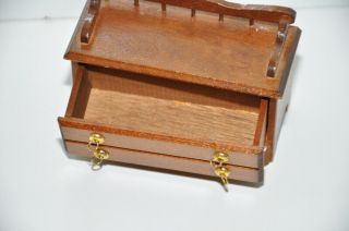 Shackman Dollhouse Miniature Dresser Drawer Storage Trunk Bench Vintage 2