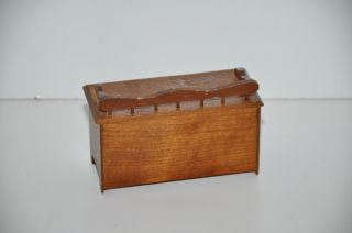 Shackman Dollhouse Miniature Dresser Drawer Storage Trunk Bench Vintage 3