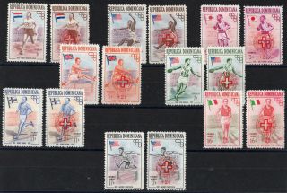 Dominican Republic - Old Rare Sport Stamps,  Issue 1959 / 1960