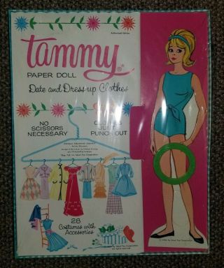 Tammy Paper Doll Date And Dress Up Clothes Ideal 1964 Whitman Read