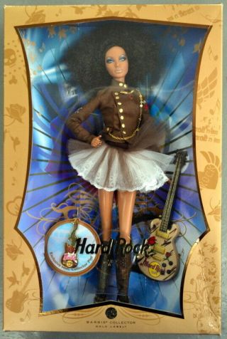 Hard Rock Gold Label 2007 Nose Pierced Barbie And Exclusive Pin - Mib K7946
