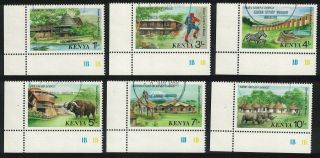 Kenya Zebra Rhino Buffalo Giraffes Game Lodges 6v Cto Sg 451 - 456